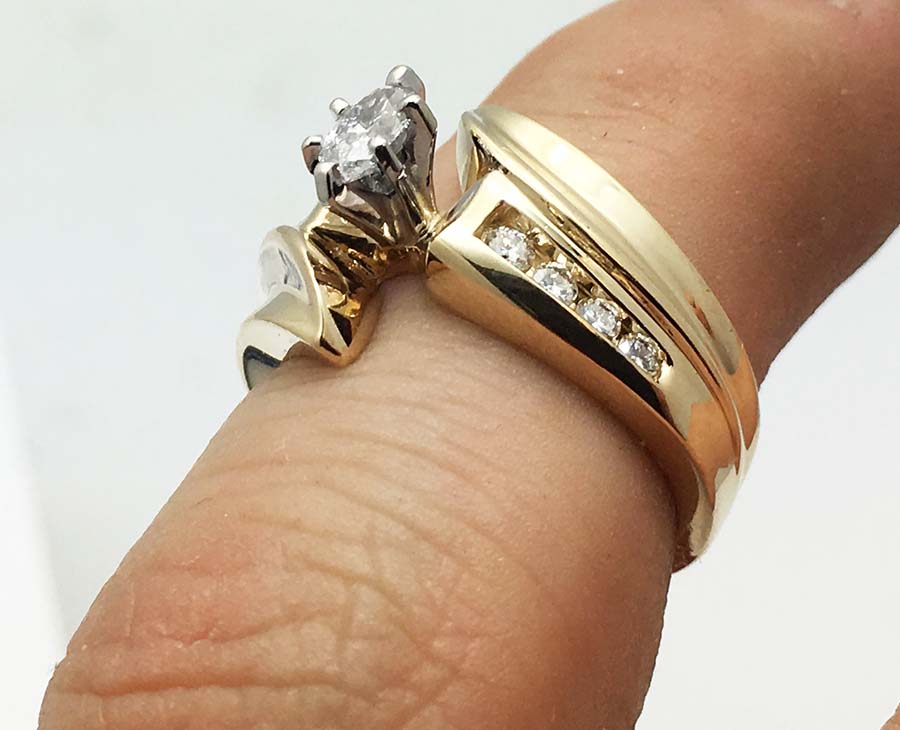 Natural 0.48 carats Diamonds Engagement 14k Ring image 3