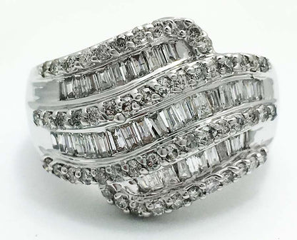2.40 Carats Natural Diamonds Ring 14k white Gold image 0