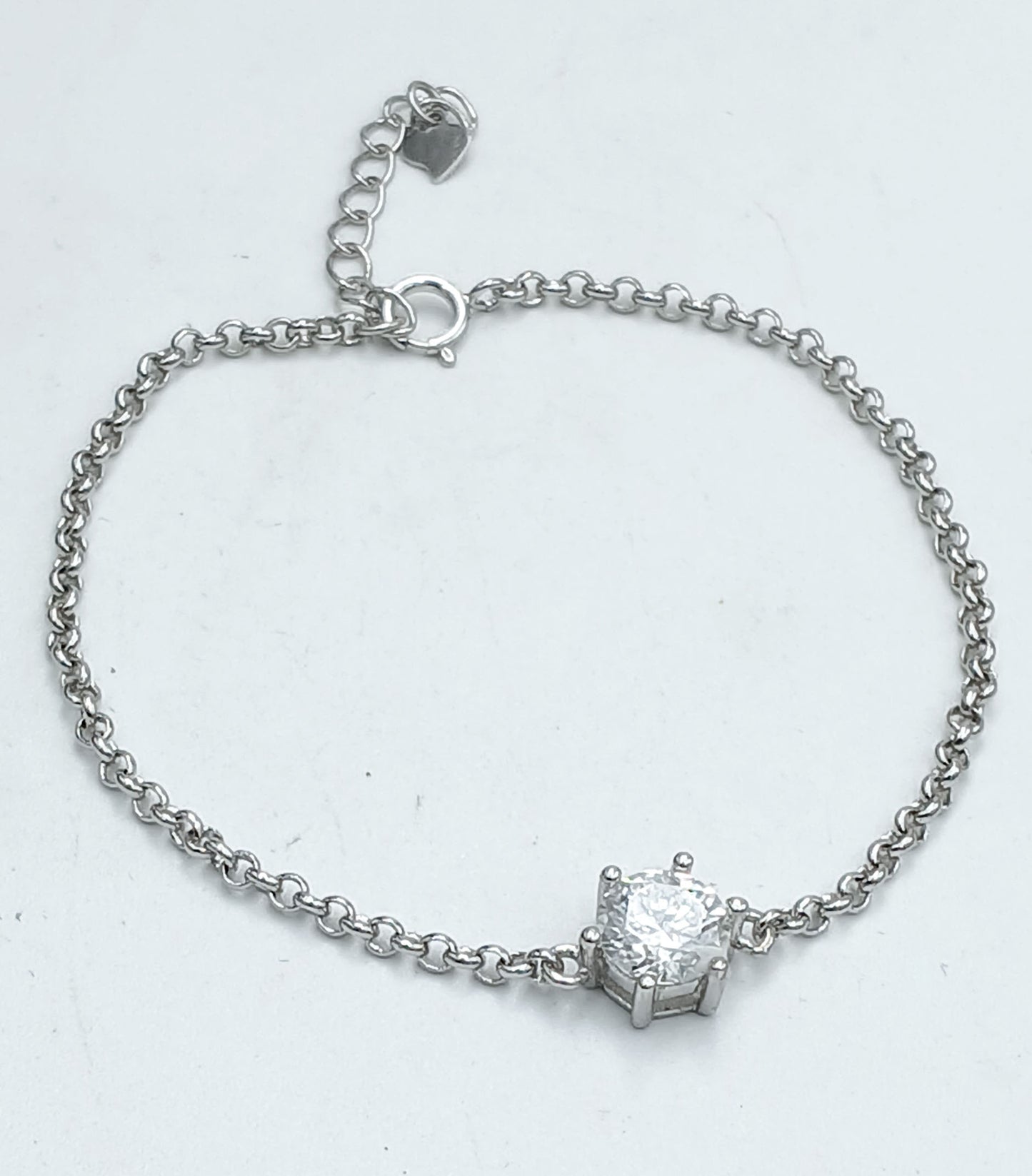 LAB GROWN MOISSANITE 1.0 Ct BRACELET .925 STERLING SILVER image 1