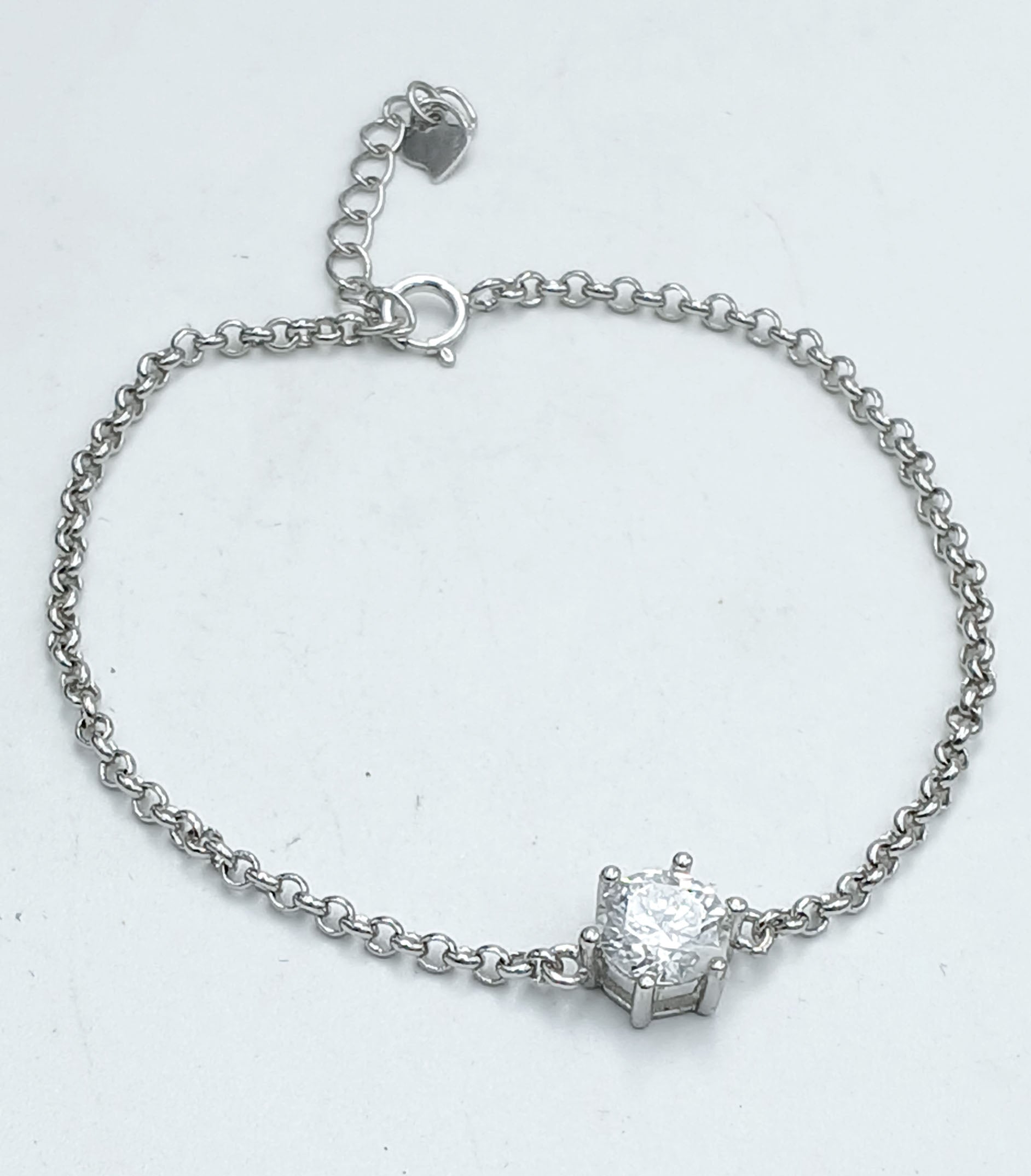 LAB GROWN MOISSANITE 1.0 Ct BRACELET .925 STERLING SILVER image 1