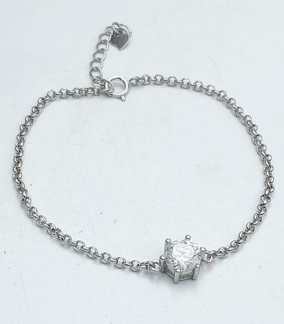 LAB GROWN MOISSANITE 1.0 Ct BRACELET .925 STERLING SILVER image 1