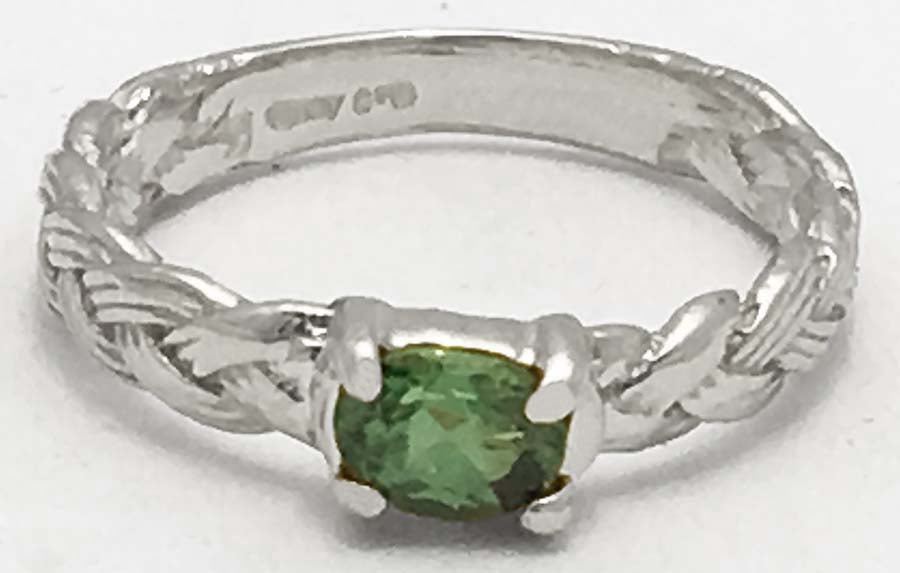 Genuine 0.44 Cts Alexandrite Rope Style 10k Ring image 1
