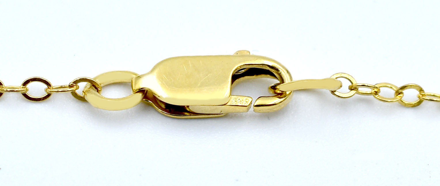 Genuine 0.46 Cts diamond pendant 14k Solid Yellow Gold image 3