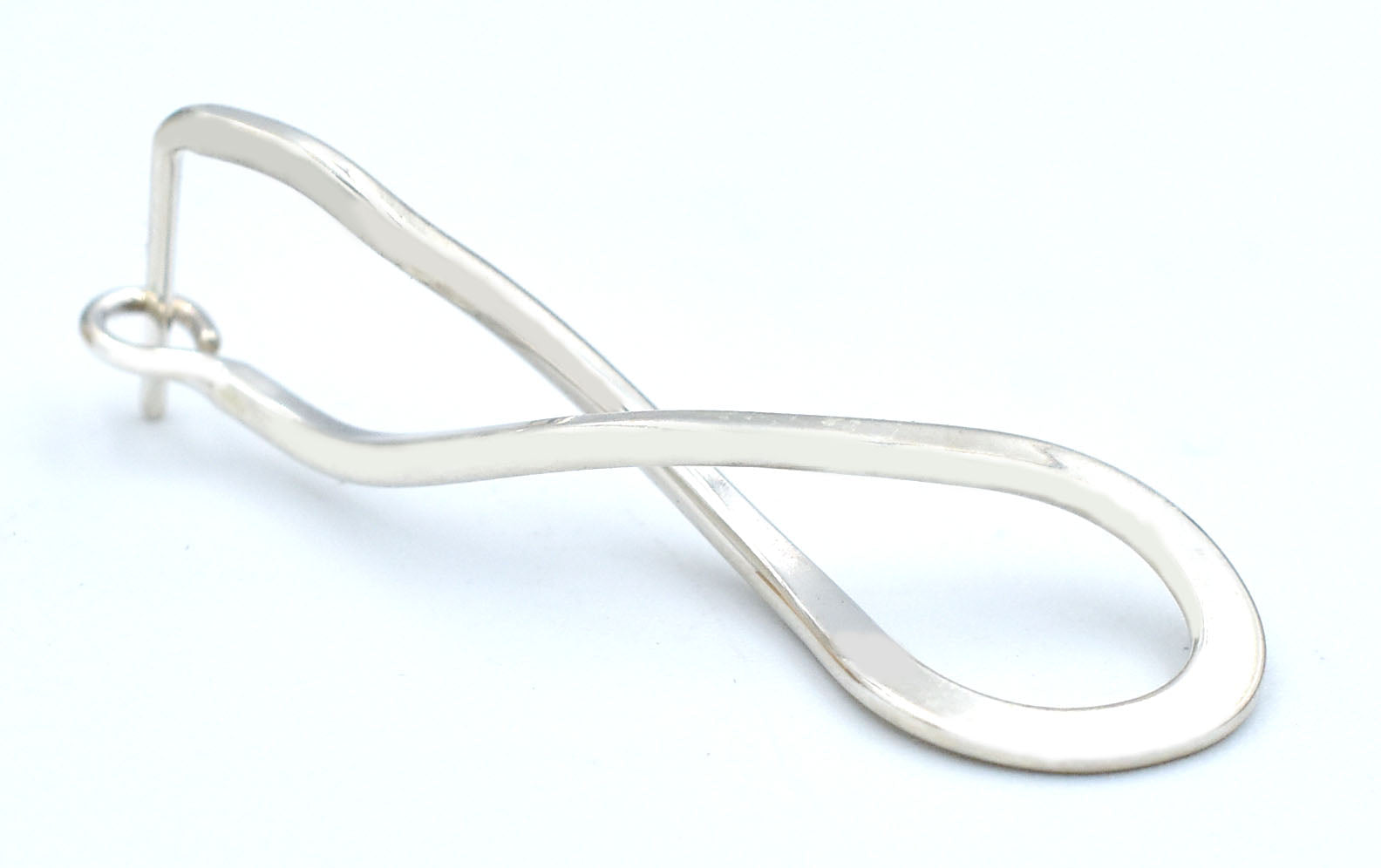 ED LEVIN ENDLESS BRAID EARRINGS .925 Sterling Silver image 2