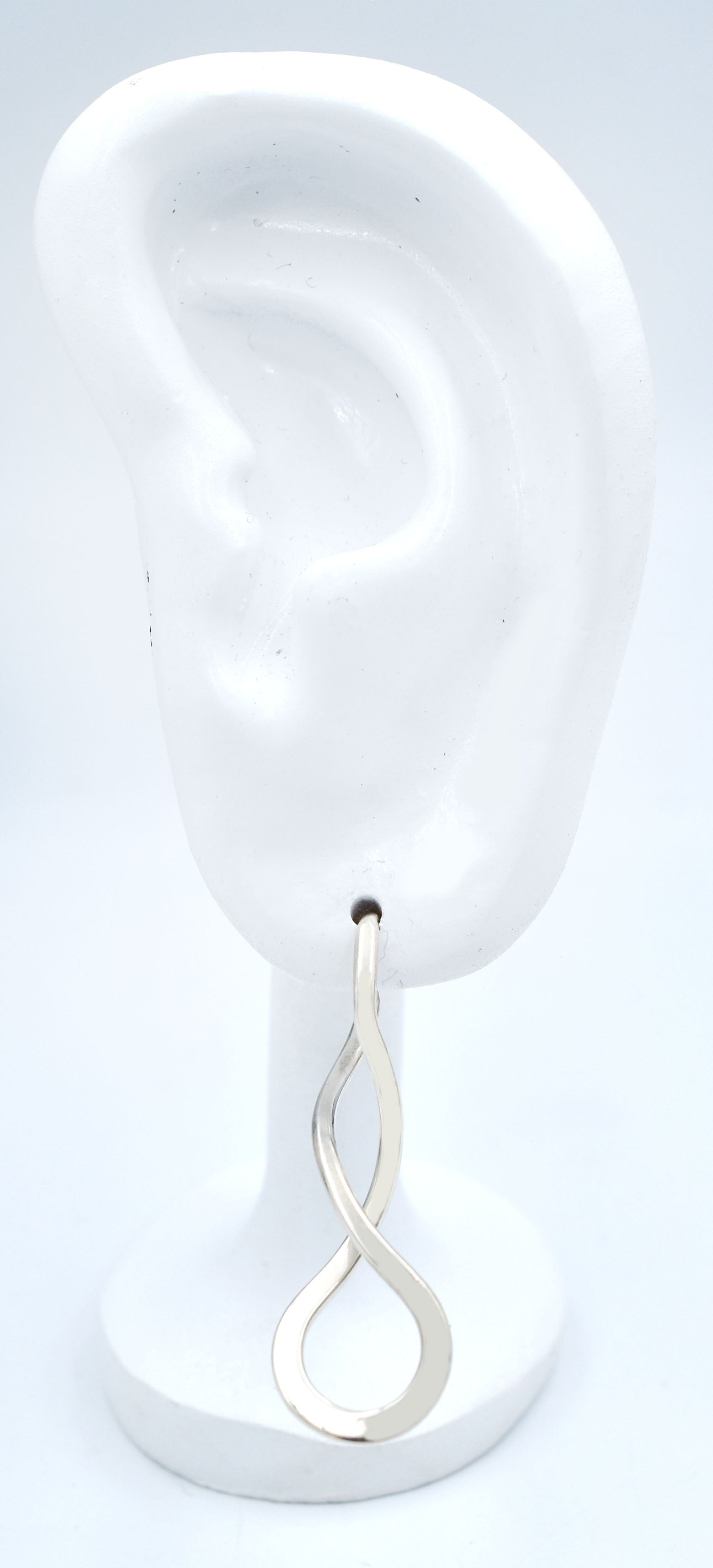 ED LEVIN ENDLESS BRAID EARRINGS .925 Sterling Silver image 4