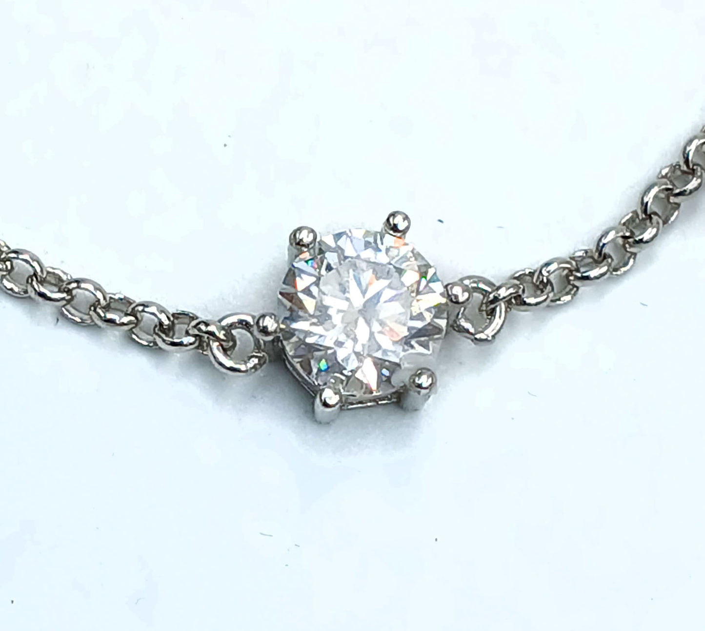LAB GROWN MOISSANITE 1.0 Ct BRACELET .925 STERLING SILVER image 3