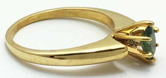 Natural 0.47 Carats Alexandrite Ring 10k Y Gold image 1