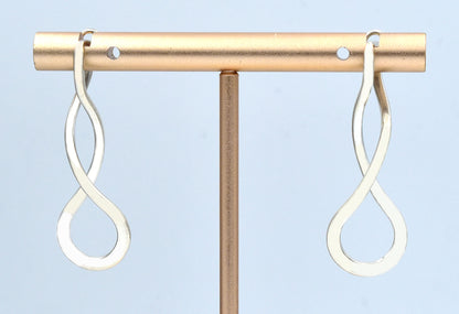 ED LEVIN ENDLESS BRAID EARRINGS .925 Sterling Silver image 3