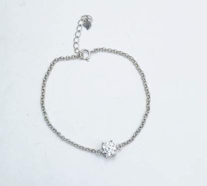 LAB GROWN MOISSANITE 1.0 Ct BRACELET .925 STERLING SILVER image 0