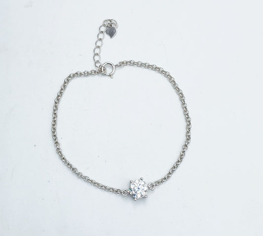 LAB GROWN MOISSANITE 1.0 Ct BRACELET .925 STERLING SILVER image 0